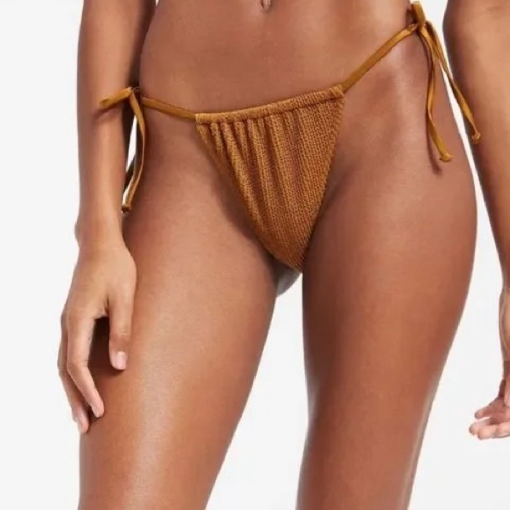 Good American Always Fits Tiny Ties Bikini Bottom